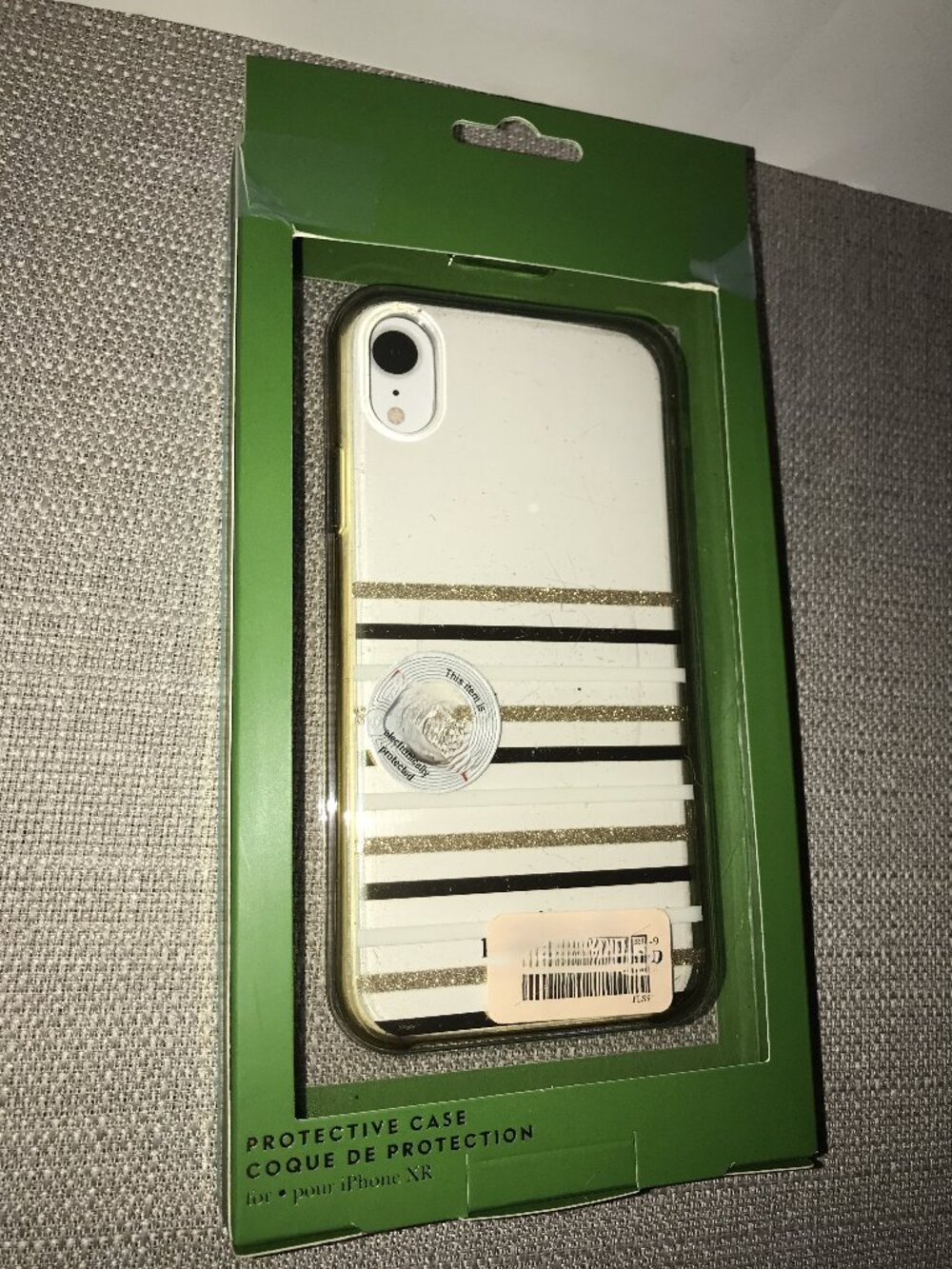 New Kate Spade Iphone XR Protective Phone Case - Striped